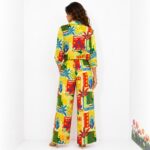 Women's 2-Piece Tropical Floral Print Skirt & Top Set, Breathable Fabric - Image 3