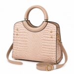 Women's Luxury Patent Leather Floral Embossed Handbag - Image 3