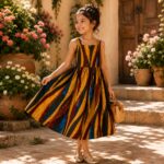 Girls African Print Sleeveless Dress – Traditional Ankara Party Dress for Kids - Image 5